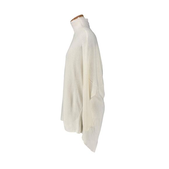 1.STATE Sylvia Ribbed Soft Knit Twist Back Sweater Womens Small Ivory Oversized - Picture 4 of 10